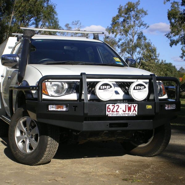 Outback Bull Bar T13 Steel Black Powdercoat 50mm Outer Tube