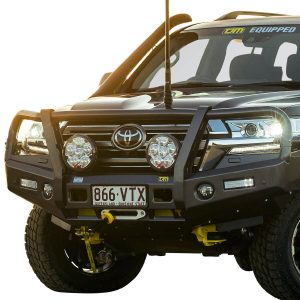 Outback Bull Bar T13 Steel Black Powdercoat - Replaces Bumper