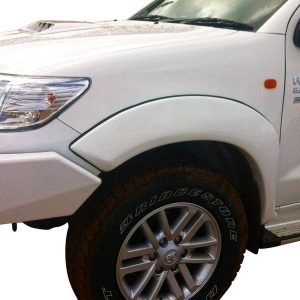 Flare Front Deluxe Fibreglass White Pair