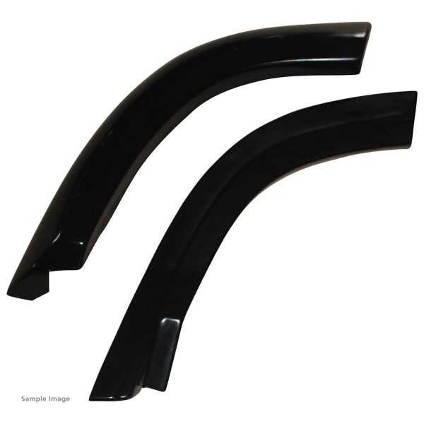 Flare Rear Deluxe Fibreglass Black Pair