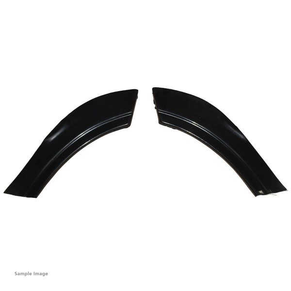 Flare Rear Deluxe Fibreglass Black Pair